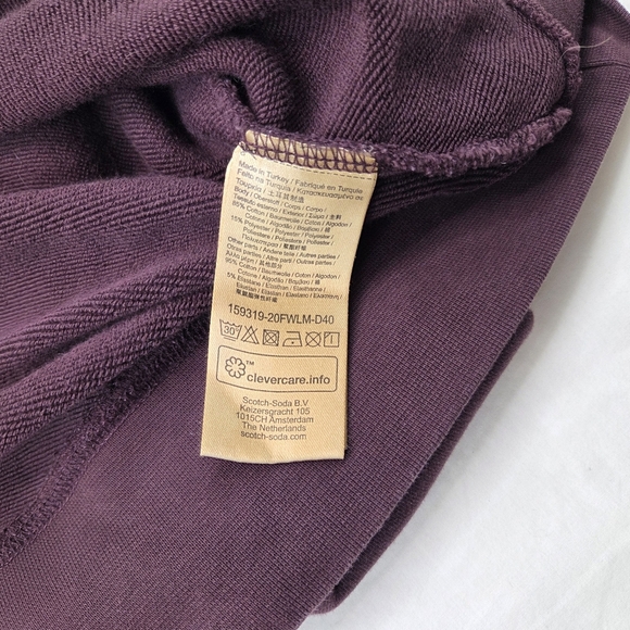Scotch & Soda Crewneck Purple Sweatshirt Artwork Sweater Size XL - Picture 8 of 13